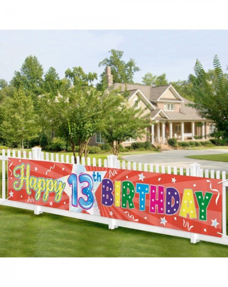 Banners Happy 13th Birthday Banner Official Teenager Sign Officially A Teenager Banner 13 Years Old Party Photo Prop Backdrop...