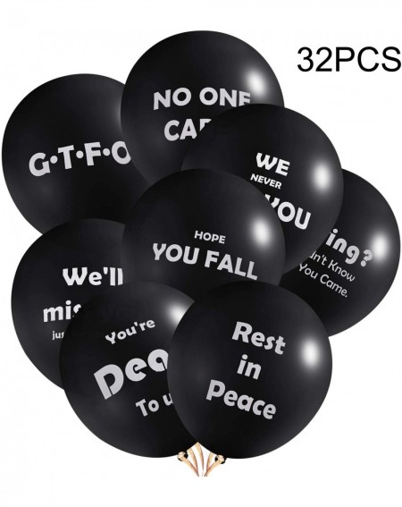 Balloons 32 Pieces Black Retirement Balloons Going Away Office Balloons Coworker Funny Balloons for Last Day Office Party Dec...