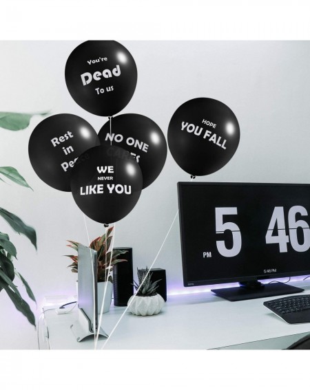 Balloons 32 Pieces Black Retirement Balloons Going Away Office Balloons Coworker Funny Balloons for Last Day Office Party Dec...