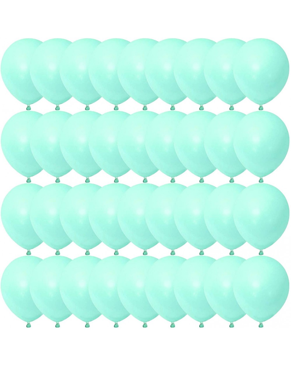 Balloons 100pcs Pastel Latex Mint Balloons 10 inches Macaroon Candy Matte Thick Pack Bulk Macaron Balloon for Engagement Birt...
