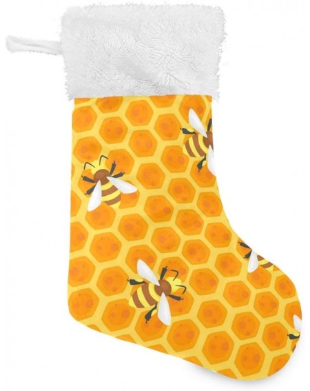 Stockings & Holders Yellow Bumblebees Hanging Christmas Stockings Personalized Xmas Large Socks for Holiday Party Decoration ...