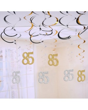 Banners & Garlands 85th Birthday Decorations Kit-Gold Silver Glitter Happy 85 years old Birthday Banner & Sparkling Celebrati...