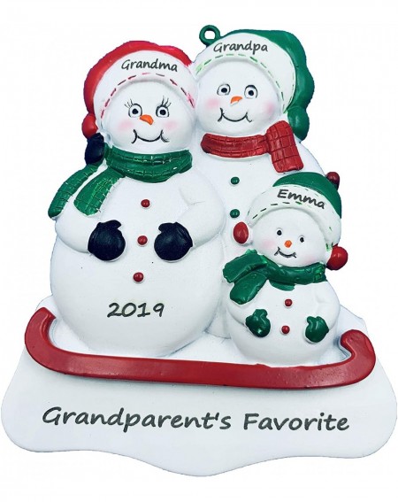 Ornaments Personalized Grandparents Christmas Ornament 2020 - CC18W5H8NW7 $19.54