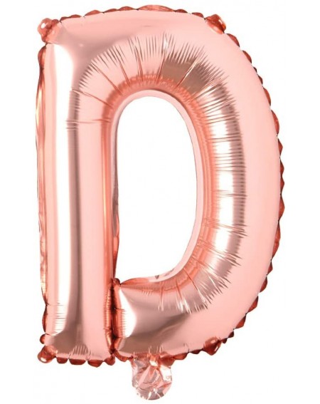Balloons 16" inch Single Rose Gold Alphabet Letter Number Balloons Aluminum Hanging Foil Film Balloon Wedding Birthday Party ...
