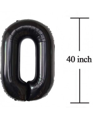 Balloons 40 Inch Black 50 Number Foil Balloon 50th Birthday Party Supplies Anniversary Events Graduation Decorations - 50 - C...