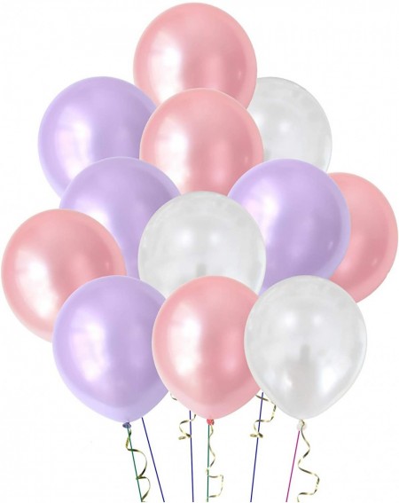 Balloons Metallic Purple Pink White Balloons Assorted color for Birthday Wedding Baby Bridal Shower Party Supplies aibushisho...