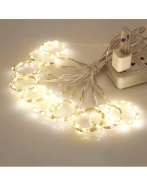 Indoor String Lights 300 LED Warm White Curtain String Lights with Remote Control-9.9ft X 9.9ft IP64 Waterproof Lights in USB...