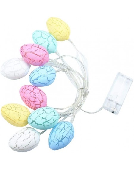 Indoor String Lights 10 LED Lights 4.9 ft Easter Eggs Lights Battery Powered Fairy String Lights Christmas Holiday Party Home...
