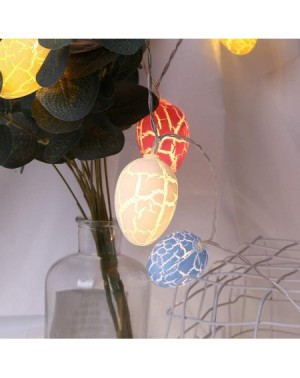 Indoor String Lights 10 LED Lights 4.9 ft Easter Eggs Lights Battery Powered Fairy String Lights Christmas Holiday Party Home...