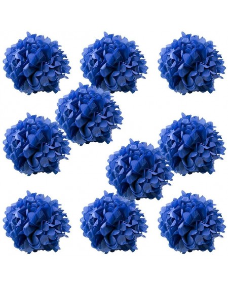 Tissue Pom Poms Set of 10 - Royal Blue 12" - (10 Pack) Tissue Pom Poms Flower Party Decorations for Weddings- Birthday- Brida...