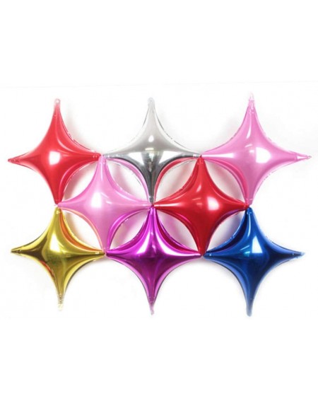 Balloons 2pcs/lot 10 inch Foil 4 Pointed Star Balloon Mylar Balloons for Birthday Wedding Party Decoration Helium Metallic ai...