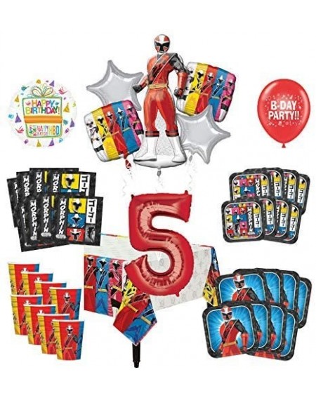 Balloons 5th Birthday Party Supplies 8 Guest Decoration Kit and Balloon Bouquet - CB18NA0L94S $39.32