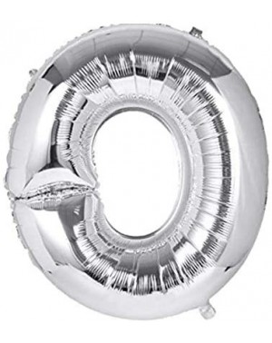 Balloons 40 Inch Silver Large Foil Helium Alphabet Letter Balloon Wedding Party A-Z (O) - O - C911G6VA003 $11.32