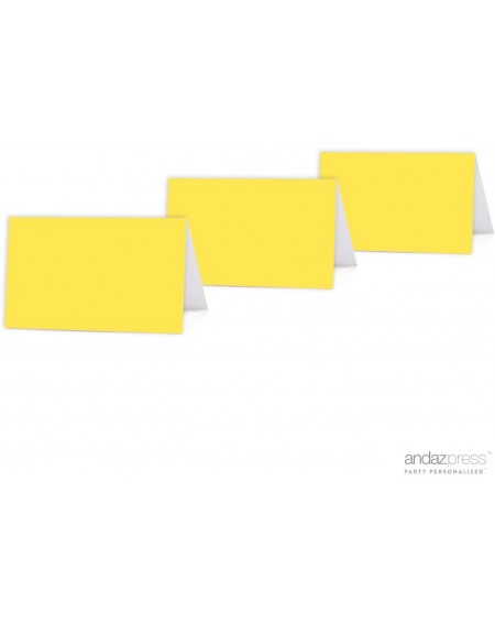 Place Cards & Place Card Holders Anniversary Celebration Confirmation - Blank Yellow - CE11AS7H7AB $9.32