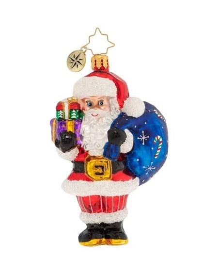 Ornaments Hand-Crafted European Glass Christmas Ornaments- Jolly Saint Nick! - Jolly Saint Nick - CR18NIDIMOZ $75.30