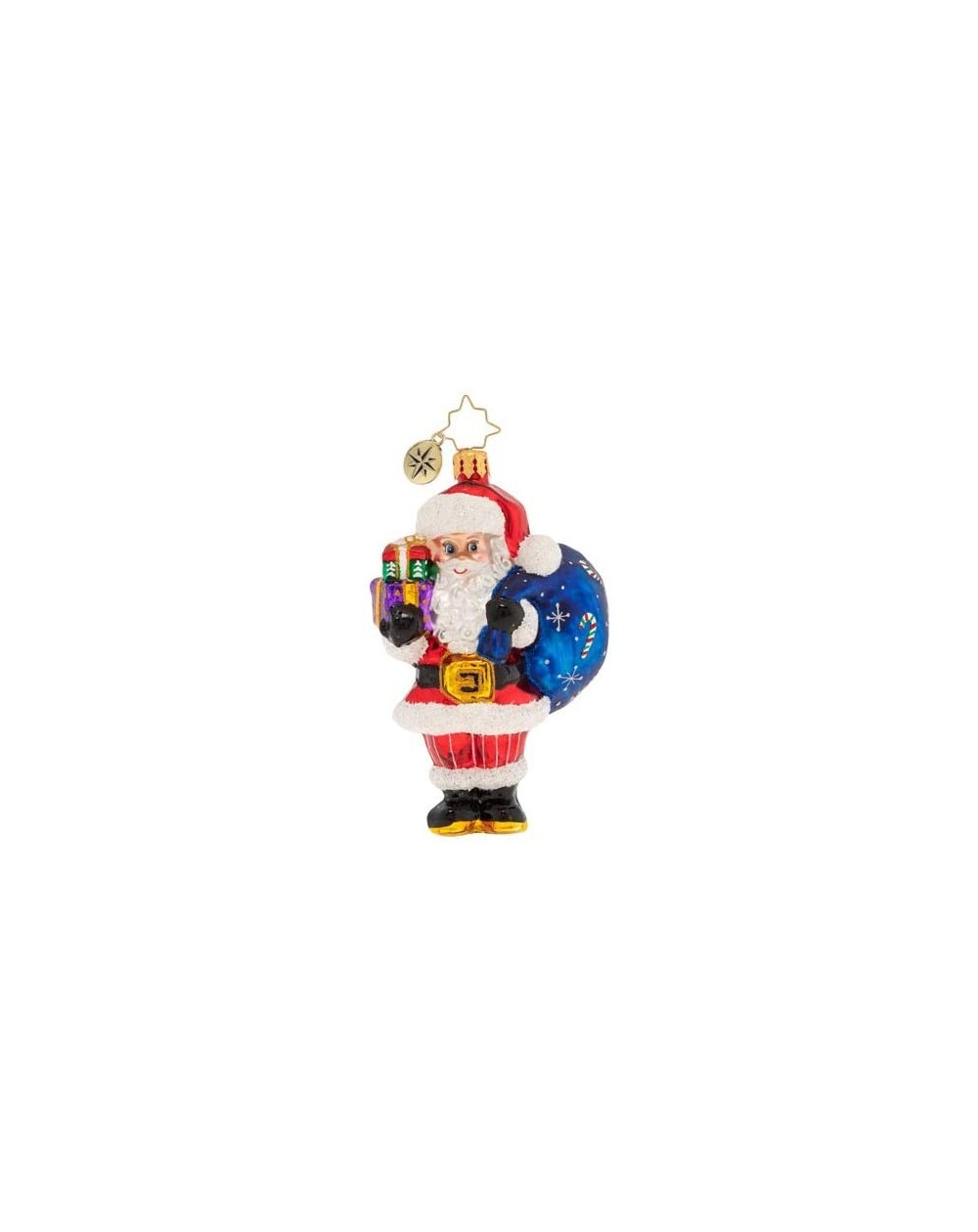 Ornaments Hand-Crafted European Glass Christmas Ornaments- Jolly Saint Nick! - Jolly Saint Nick - CR18NIDIMOZ $43.03