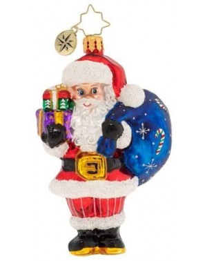 Ornaments Hand-Crafted European Glass Christmas Ornaments- Jolly Saint Nick! - Jolly Saint Nick - CR18NIDIMOZ $43.03
