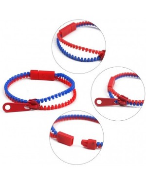 Party Favors 55pcs Zipper Bracelets-7.5 Inches Friendship Fidget Bracelets Neon Colors Sensory Bracelets Mixed Color Fidget B...