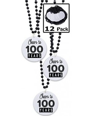 Favors Cheers to 100 Years Birthday Beads Party Favors - 12 beads - CR12JZGS125 $17.24