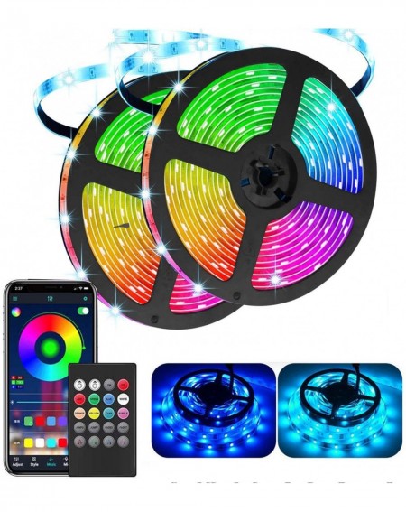 Rope Lights LED Strip Lights- Updated Waterproof IP65 32.8ft 300 5050 LEDs Color Changing Rope Light Work with Music APP(Blue...