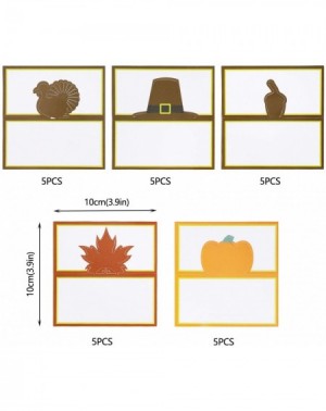 Place Cards & Place Card Holders 25 Pieces Thanksgiving Place Card Thanksgiving Greeting Cards Table Name Place Cards with Pu...