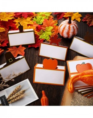 Place Cards & Place Card Holders 25 Pieces Thanksgiving Place Card Thanksgiving Greeting Cards Table Name Place Cards with Pu...
