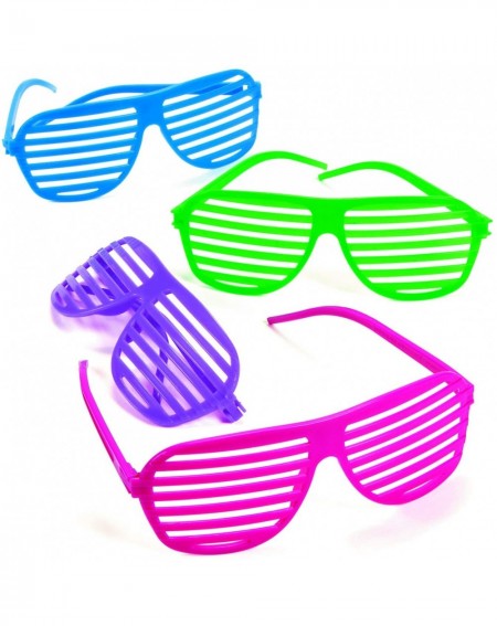 Party Favors Shutter Shades (1 Dozen) Apparel Accessories- Eyewear- Novelty Glasses - 12-pair - CT11GXR3SGJ $9.65