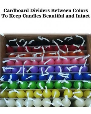 Cake Decorating Supplies Chime Candles for Spells- Rituals- Birthday Party Congregation (100- 10 Assorted Colors) - 10 Assort...
