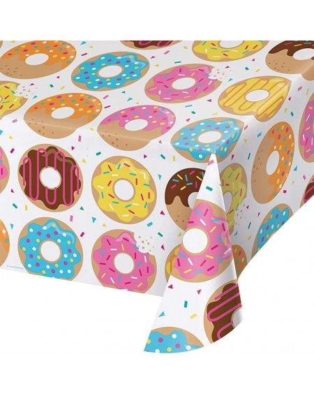 Tablecovers All Over Print Plastic Tablecover- Donut Time - C317XMM0TCS $17.54