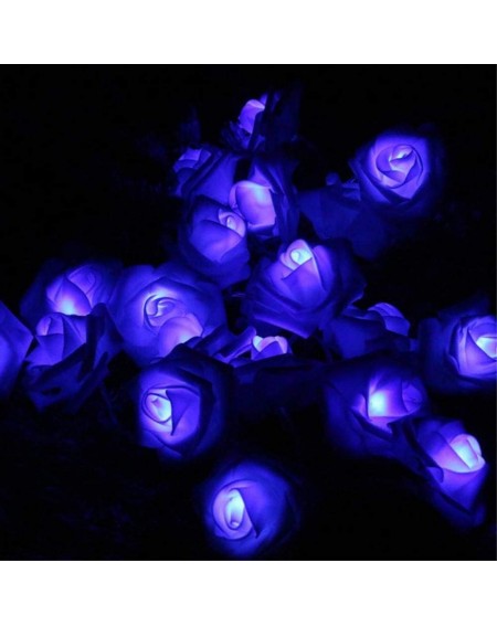 Indoor String Lights LED Rose Flower String Lights Battery Operated for Wedding Home Party Birthday Festival Indoor Outdoor D...