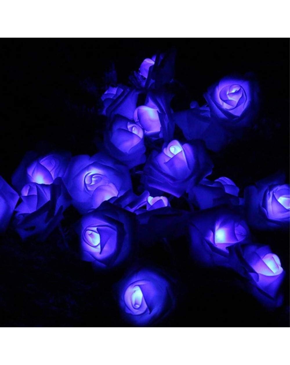 Indoor String Lights LED Rose Flower String Lights Battery Operated for Wedding Home Party Birthday Festival Indoor Outdoor D...