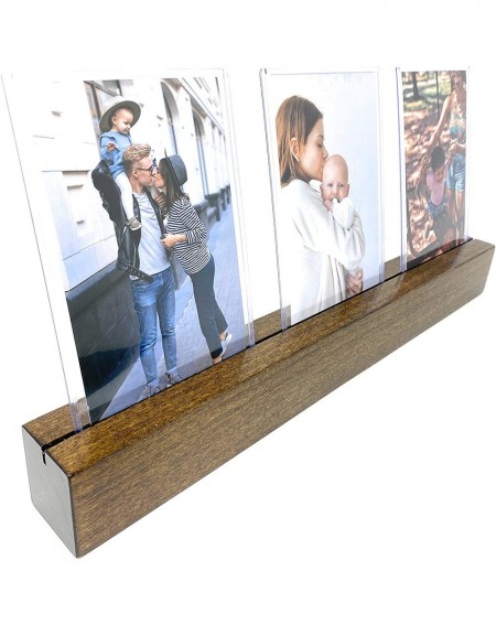 Place Cards & Place Card Holders Handcrafted 17-Inch Farmhouse Photo Stand Made with Solid Hand-Stained Poplar Wood by NJ Max...