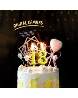 Birthday Candles Number 9 Cake Numeral Candles- Birthday Numeral Candles- Number 9 Glitter Cake Topper Decoration for Birthda...