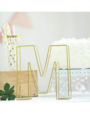 Centerpieces 8" Tall Gold Wedding Centerpiece 3D Wire Letter Decoration for Wedding Party Decoration DIY Decoration Supplies ...
