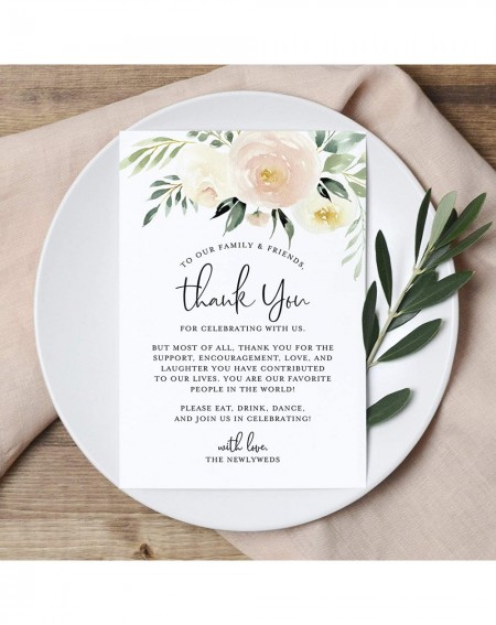 Place Cards & Place Card Holders Wedding Place Setting Thank You Cards for Your Table Centerpieces and Wedding Decorations - ...