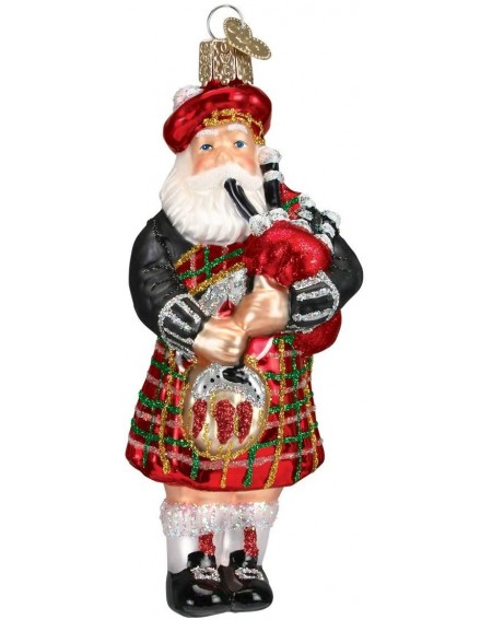 Ornaments Christmas Glass Blown Ornament with S-Hook and Gift Box- Holiday Collection (Highland Santa- 40139) - Highland Sant...