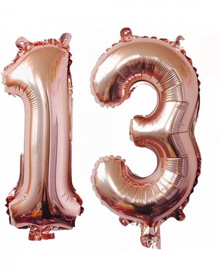 Balloons 13th Birthday Decorations Party Supplies- Jumbo Rose Gold Foil Balloons for Birthday Party Supplies-Anniversary Even...