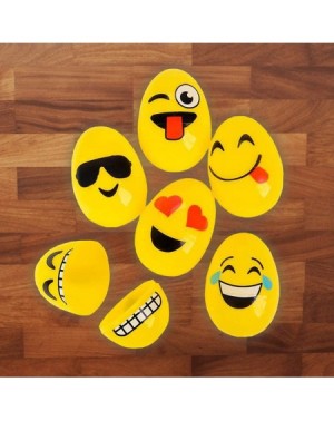 Party Favors Emoticon Surprise Eggs - Pack of 48-2.5 Inch Plastic Egg Emoji for Easter Basket Fillers- Treasure Chest Stuffer...