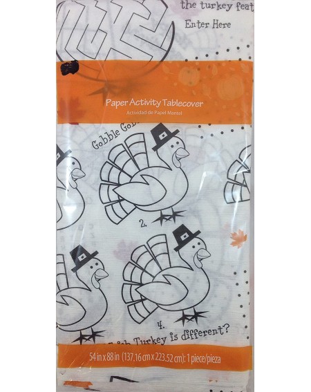 Tablecovers Paper Activity Happy Thanksgiving Tablecover - CW11OVMYZD3 $18.54