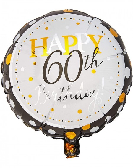 Balloons 117805 Happy 60th Birthday- 17"- Multicolor - CL186WTO4E5 $8.68