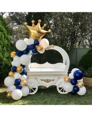 Balloons Navy Blue and Gold Balloons 110 Pcs 12 Inch Confetti Balloons White Latex Balloon Garland Kit with Balloon Accessori...