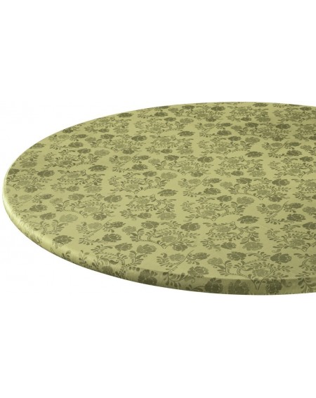 Tablecovers The Kathleen Vinyl Elasticized Table Cover by HSKTM 40" - 44" Dia. Round - CA189XALX6M $21.52