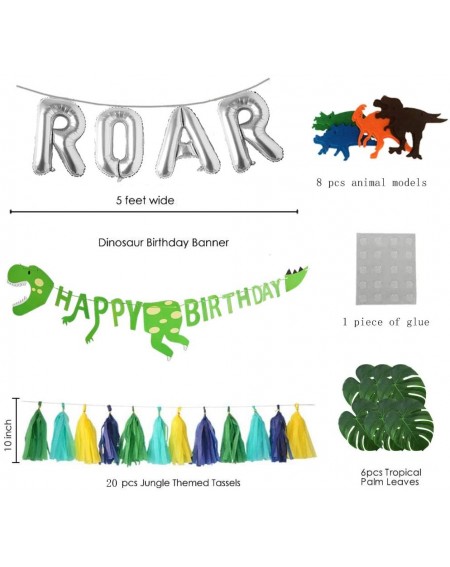 Party Favors 87pcs Dinosaur Party Decorations- Perfect Birthday Backdrop Decoration for Boys Dinosaur Party Supplies - CM199O...