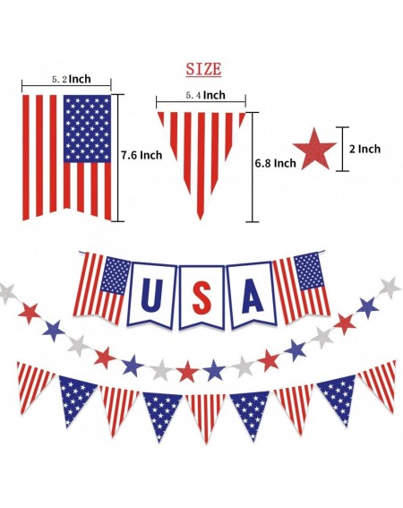 Balloons Patriotic Day Decorations Supplies set- Latex Party Balloons Garland Kit for Election 2020- American Independence Da...