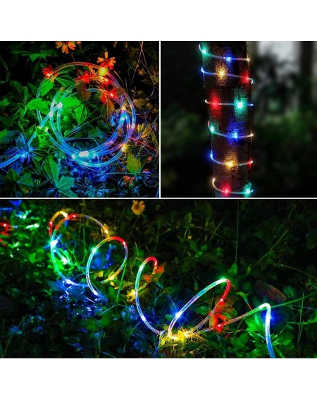 Outdoor String Lights Solar Lights Rope Lights Solar Powered String Lights 40FT 120 LEDs 8 Modes Fairy Lights Outdoor Decorat...