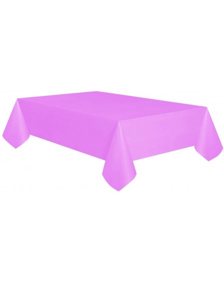 Tablecovers 6-Pack Premium Plastic Table Cover Medium Weight Disposable Tablecloth-6PK 54"x108"-Lavender -TC58315 - Lavender ...
