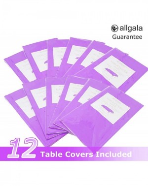 Tablecovers 6-Pack Premium Plastic Table Cover Medium Weight Disposable Tablecloth-6PK 54"x108"-Lavender -TC58315 - Lavender ...