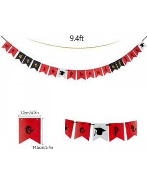 Banners We are Proud of You Banner - Perfect Graduation Decorations Party Supplies for Grad Party Bunting Red White Black - R...