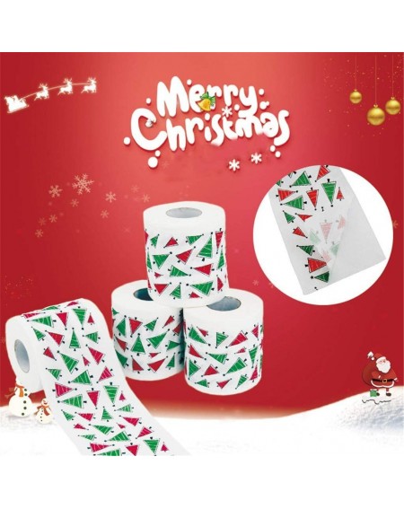 Tableware Merry Christmas - Christmas Santa Printed Roll Paper Napkin Colored Paper Creative Environmental Protectionfor Tiss...