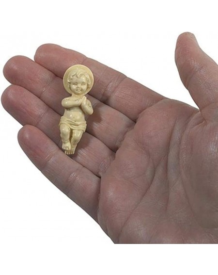 Plastic Baby Jesus Christ Figurine for Nativity Set or Kings Cake- 1 3/4 Inch - Single (Pack of 1) - CM11MQTMBO3
